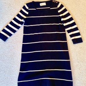 Trovata cashmere cotton stripe dress